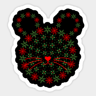 Christmas cat Sticker